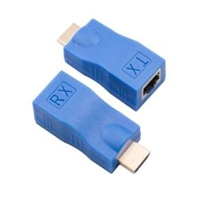 HDMI Extender 30M HDMI to RJ45 Network Cable Extender Converter Adapter