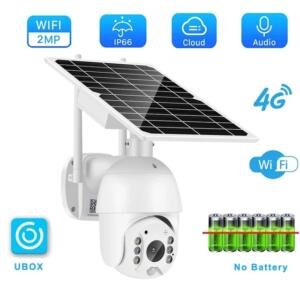 Topcam 4G PTZ Solar Battery 2 MP Smart Online Cam 2 Way Audio Push Notification