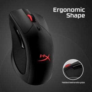 HyperX Pulsefire Dart Wireless RGB Gaming Mouse, Software-Controlled Customization, 6 Programmable Buttons, Qi-Charging Battery up to 50 hours PC, PS4, Xbox One Compatible,Black