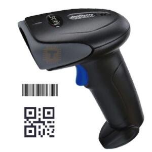 2D Barcode Wireless Scanner Barcode QR Code Fast Read Hand Held Type Rechargeable BT