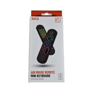 Kebidumei air mouse wireless keyboard remote backlit 7 colors 250mah m5